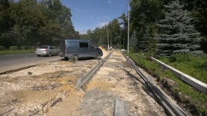Ремонт дорог на ул. Парковая и Парковый проезд