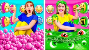 1000 Загадочных Кнопок и Только Одна Тебя Спасет # Битвы с Едой от Fun Challenge