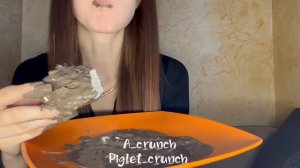 Piglet_crunch/Мокрый мел Школьный в пасте/ASMR 🍫🍨
