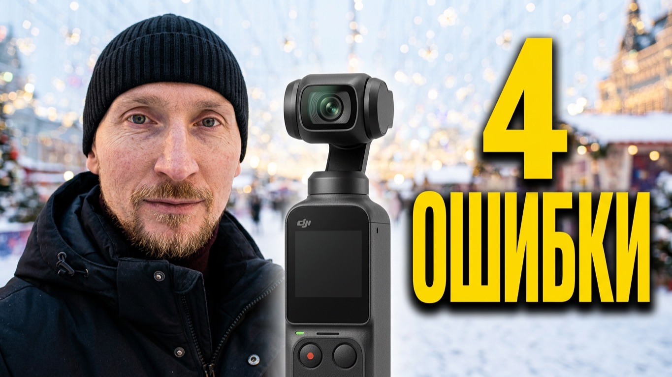 DJI Osmo Pocket 3 Мои ошибки