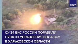 Су-34 ВКС России поразили пункты управления БПЛА ВСУ в Харьковской области