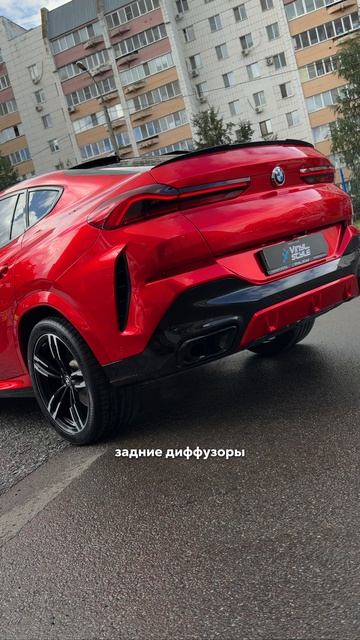 Оклейка автомобиля BMW X6 цветной полиуретановой пленкой
