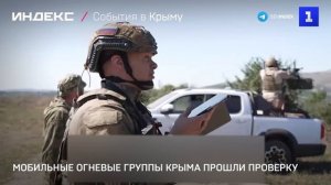 Мобильные огневые группы Крыма прошли проверку