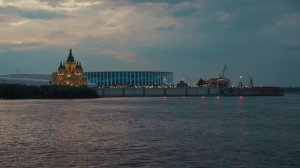 Нижний Новгород. Прогулка вечером на теплоходе.