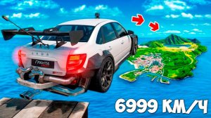 Как далеко чит тачка улетит с огромного трамплина в ГТА 5? GTA 5 Online