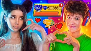 ЭЛИЗЗИ ТЕПЕРЬ СО МНОЙ😱 ВМЕСТЕ ПУШИМ 300К КУБКОВ В БРАВЛ СТАРС! 🏆