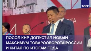 Посол КНР допустил новый максимум товарооборота России и Китая по итогам года