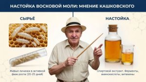🧪 Настойка из восковой моли: мнение профессора Кашковского и как её правильно приготовить 🐝🪱