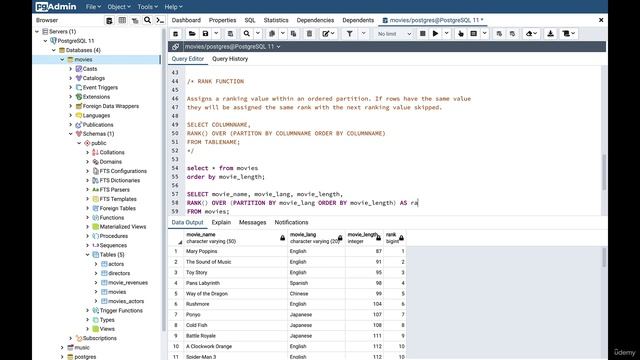 12 9. RANK And DENSE_RANK Functions