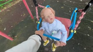 Кукла Reborn❤️ влог с Лиамом☀️ шопинг👛 прогулка на площадке☁️