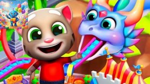 Talking Tom Fun Fair.Парк Развлечений Тома построен! Дракон, Горки и Кукольный театр!