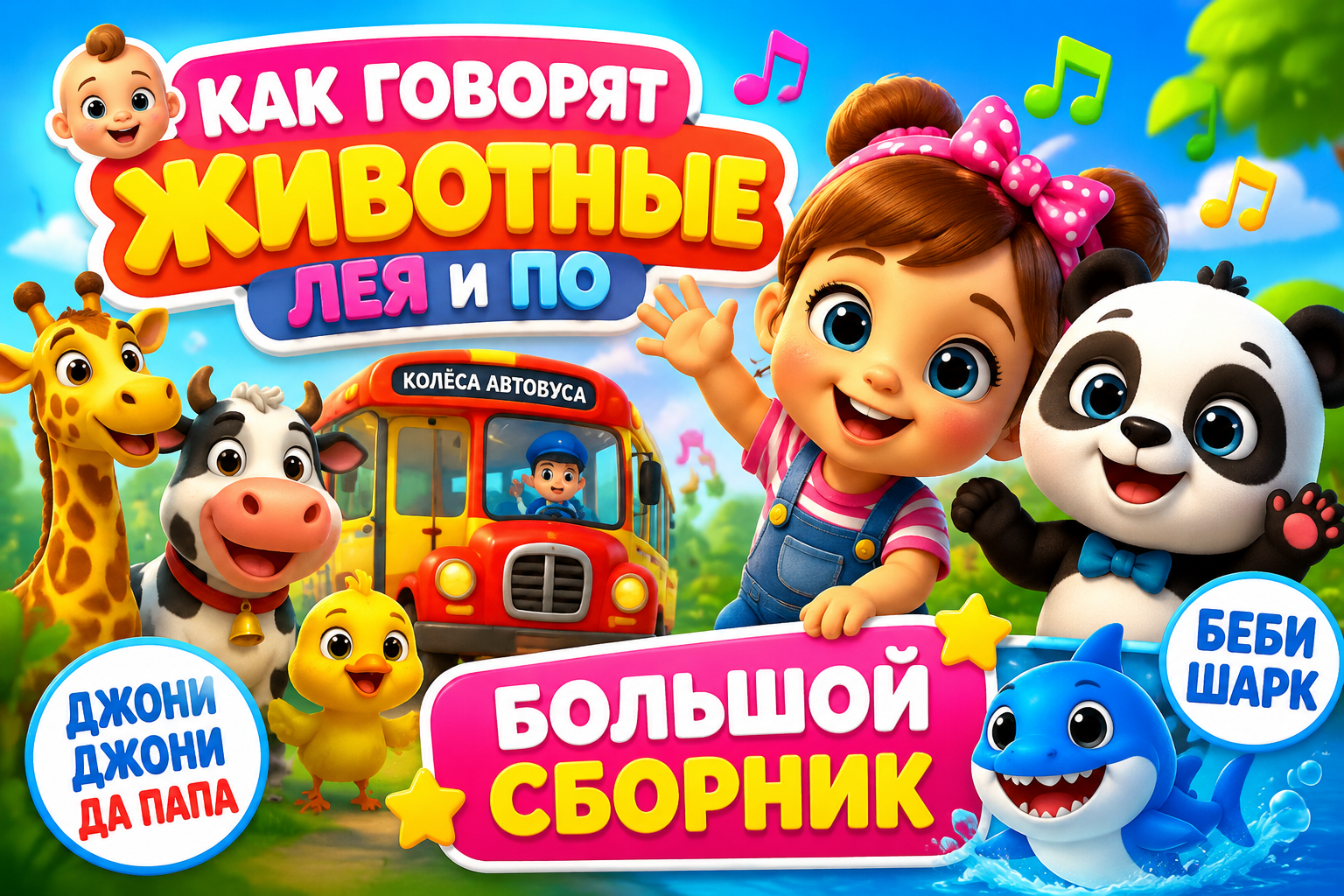 Как говорят животные — Лея и По | Музыкальный сборник