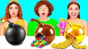 Бедная vs Богатая vs Ультра Богатая еда Челлендж | Фантастические Кухонные Рецепты BaRaDa Challenge