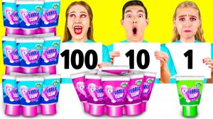 100 Слоев Еды Челлендж # Вкусные Кухонные Лайфхаки от Fun Challenge