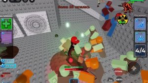 Я играю в зомби арену с классом ледяной рыцирь