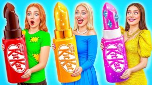 Бедная vs Богатая vs Ультра Богатая еда Челлендж _ Забавные Лайфхаки с Едой