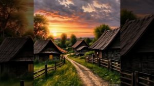 РАССВЕТ В ДЕРЕВНЕ ЗАЛЕСЬЕ.