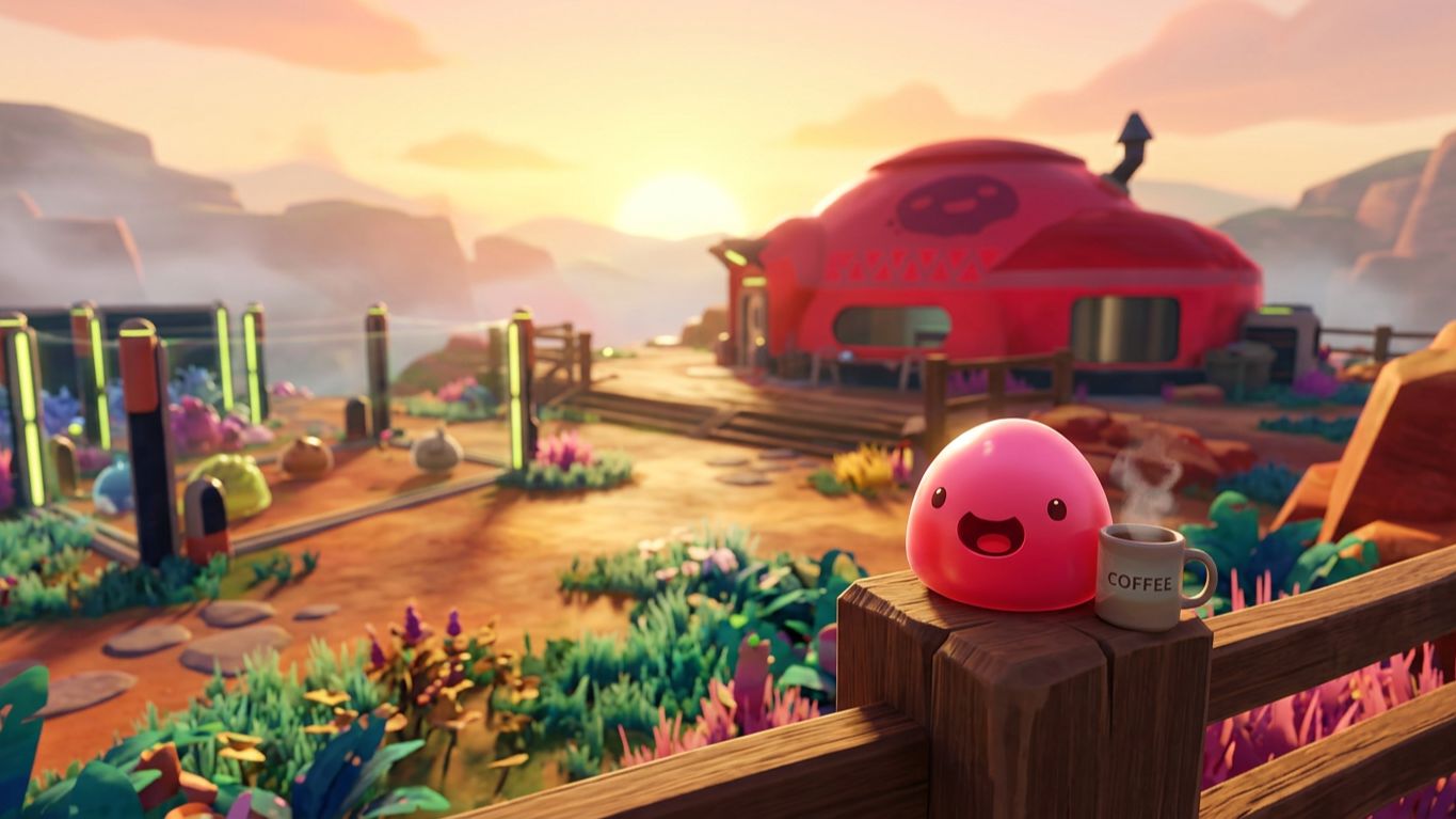 Утро на ранчо: тишина, слаймы и чашка кофе — Slime Rancher