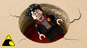 Лего Гарри Поттер в провале грунта: эксперимент с прорывом дамбы и цунами