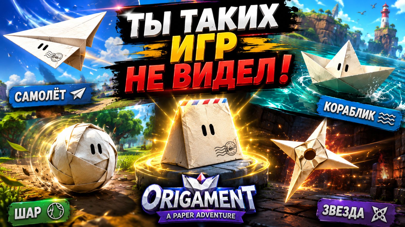 Бумага, которая превращается во всё  Origament A Paper Adventure