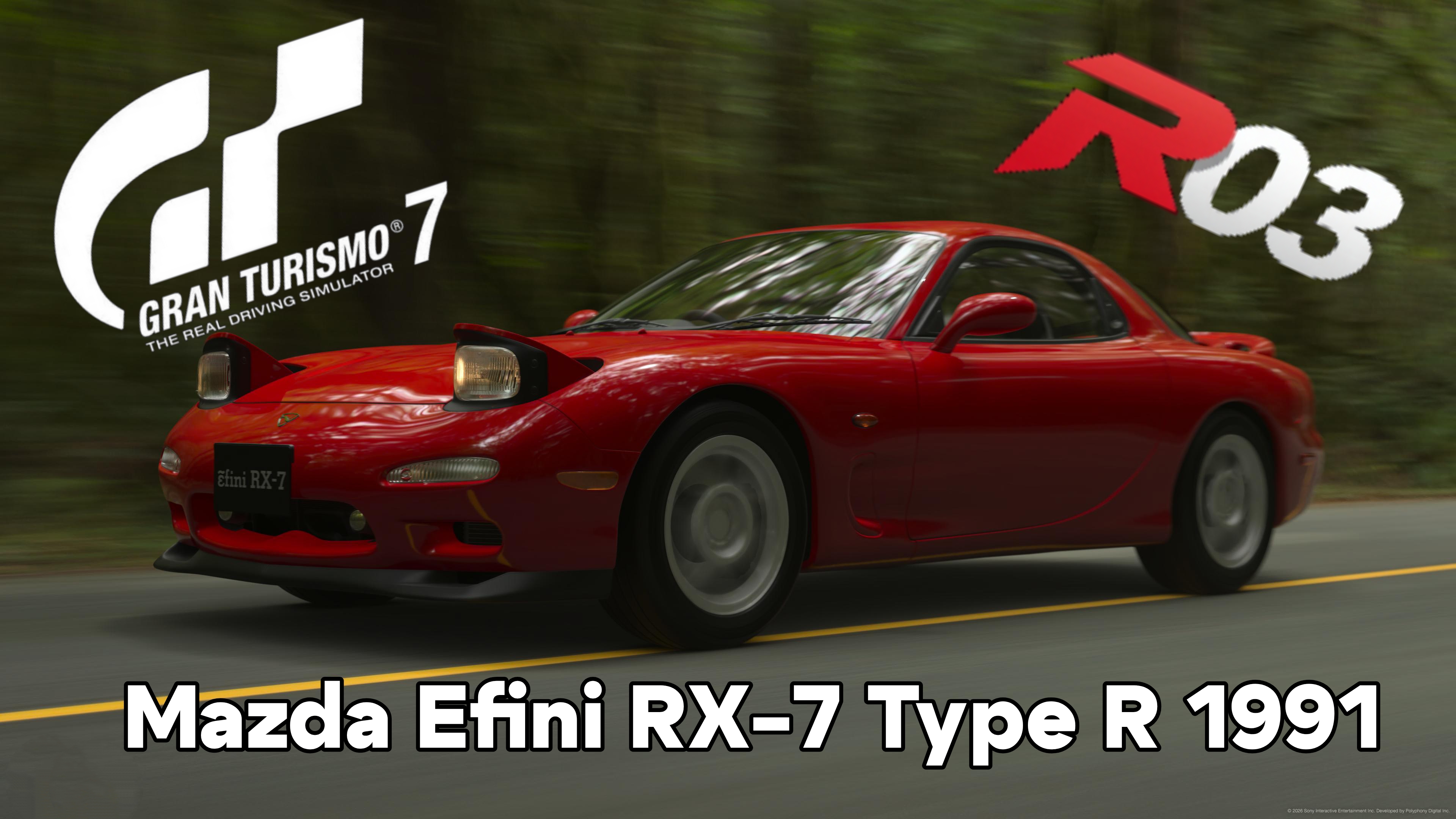«Классика JDM на треке: Mazda Efini RX‑7 Type R в Gran Turismo 7»