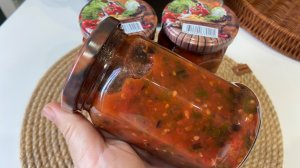 Томатно базиликовый соус на зиму.