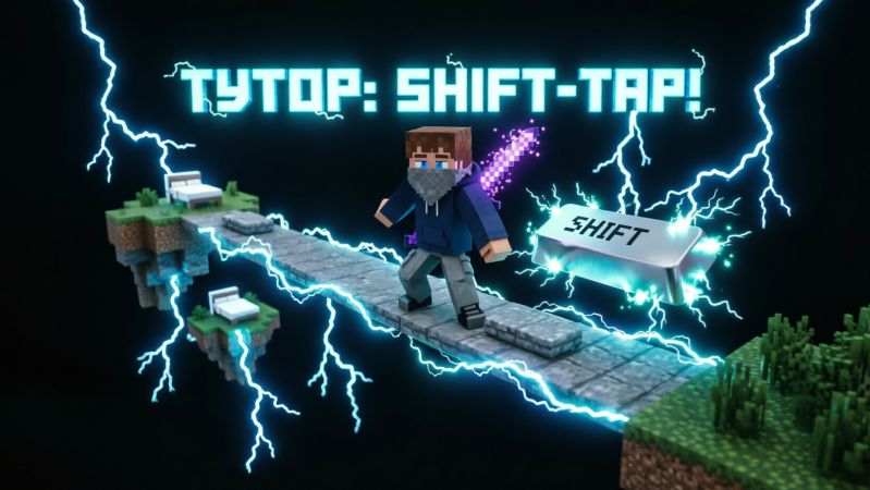 SHIFTTAP - гайд - майнкрафт пвп #minecraft #minecraftpvp #pvp