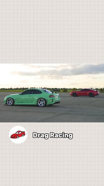 BMW M2 VS Ford Mustang GT  #bmwm2  #dragrace #shorts #bmw #mustang #vs #racing