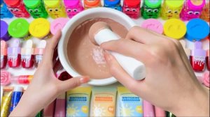 🍿 Увлекательное ASMR-видео со слаймом 🌈 Как сделать блестящий слайм своими руками