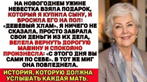 Невестка бросила мой подарок на пол： Дешёвый хлам. Но мой следующий поступок заставил её побледнеть