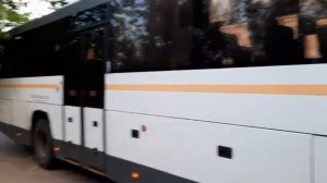 Автобус Лиаз-5250 «ВОЯЖ» следует по маршруту 21 «Барановское-Цюрупы»