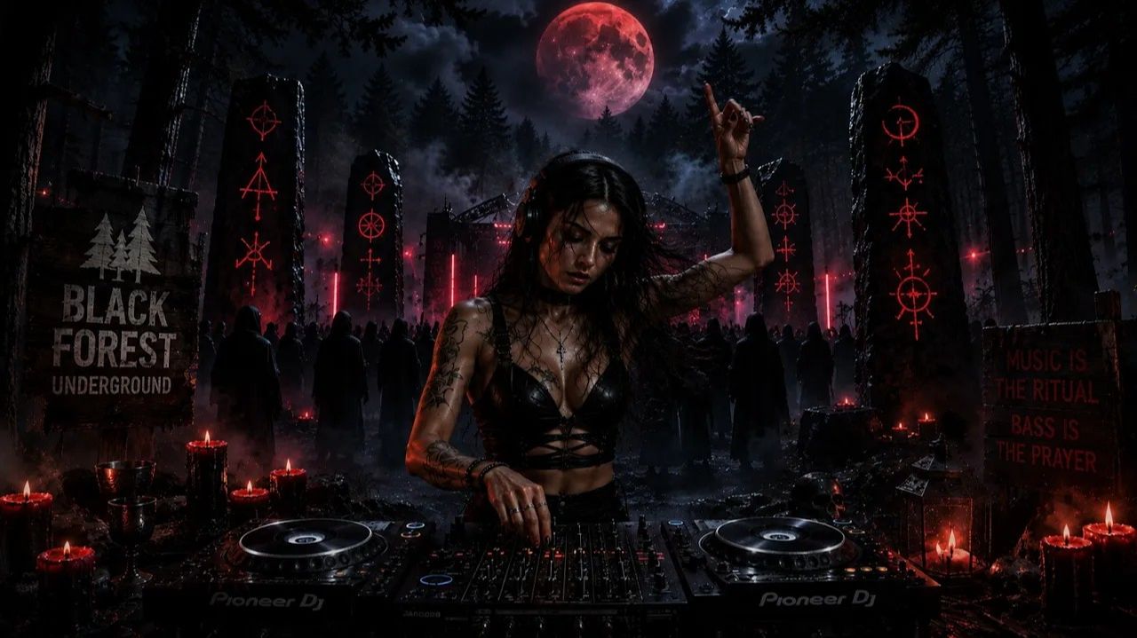 Dark Underground Tech House 2026  Black Forest Ritual  Hypnotic Female DJ & Deep Bass
