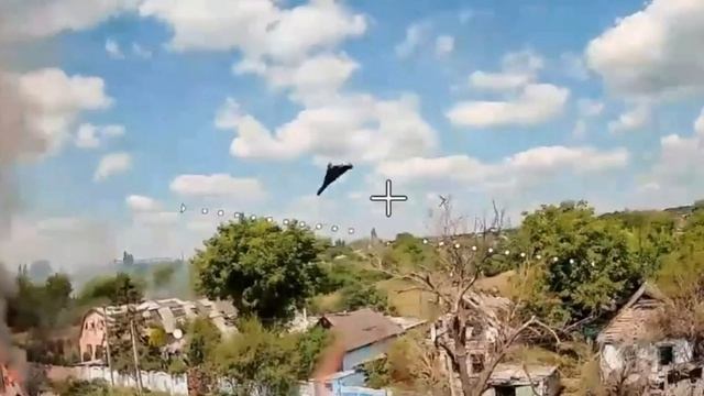 Уникальные кадры. Прилет «Гераней» в обективе FPV-дрона.
