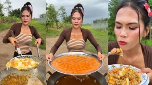 Домашняя кухня Камбоджи  | Рецепт жареного риса со свежим яйцом