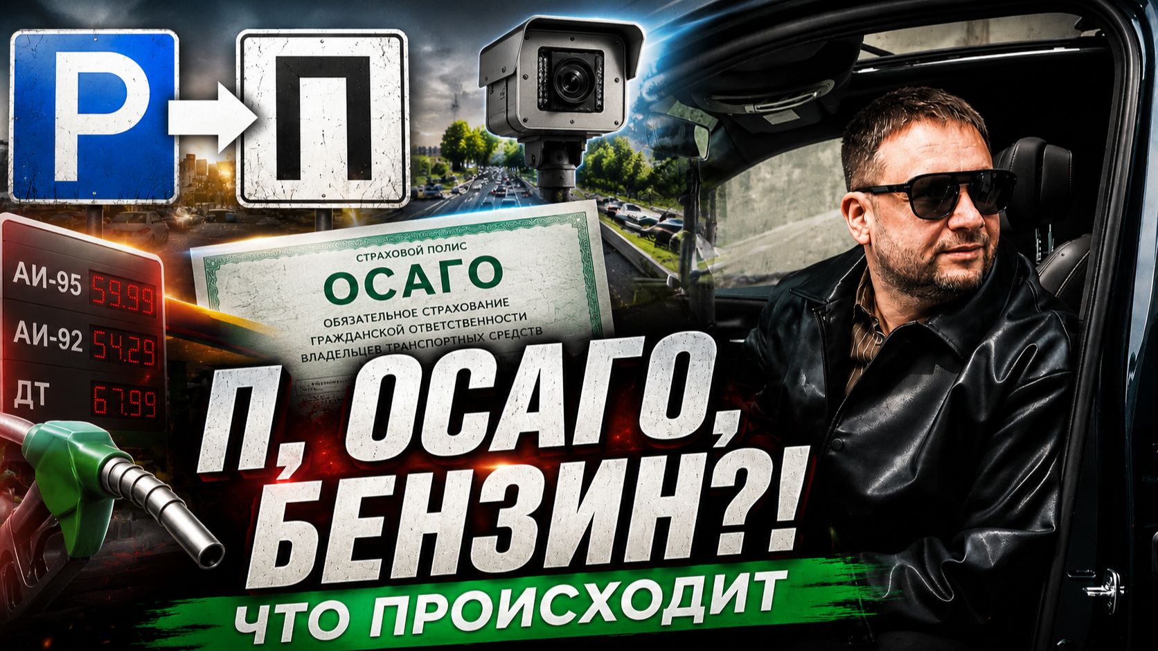 КОНТРОЛЬ НА ДОРОГАХ УСИЛИВАЮТ? Камеры, ОСАГО, бензин и новости недели