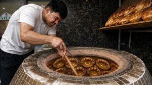 Потрясающе! Невероятная уличная еда Узбекистана - плов, тандырные лепешки, шашлык и самса