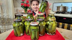 Хрустящие маринованные огурцы на зиму 🥒 Проверенный рецепт | Самый вкусный маринад!