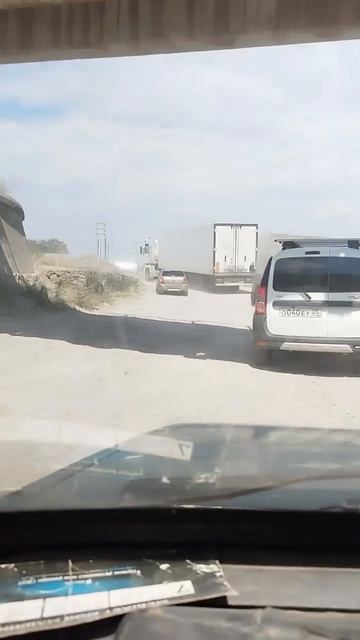 Дорога пыли в Хасавюрте