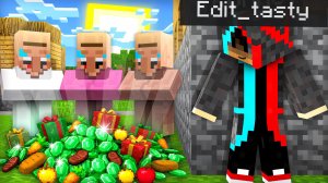 ТАЙНО ПОМОГ ЖИТЕЛЯМ В МАЙНКРАФТ | Эдит Minecraft