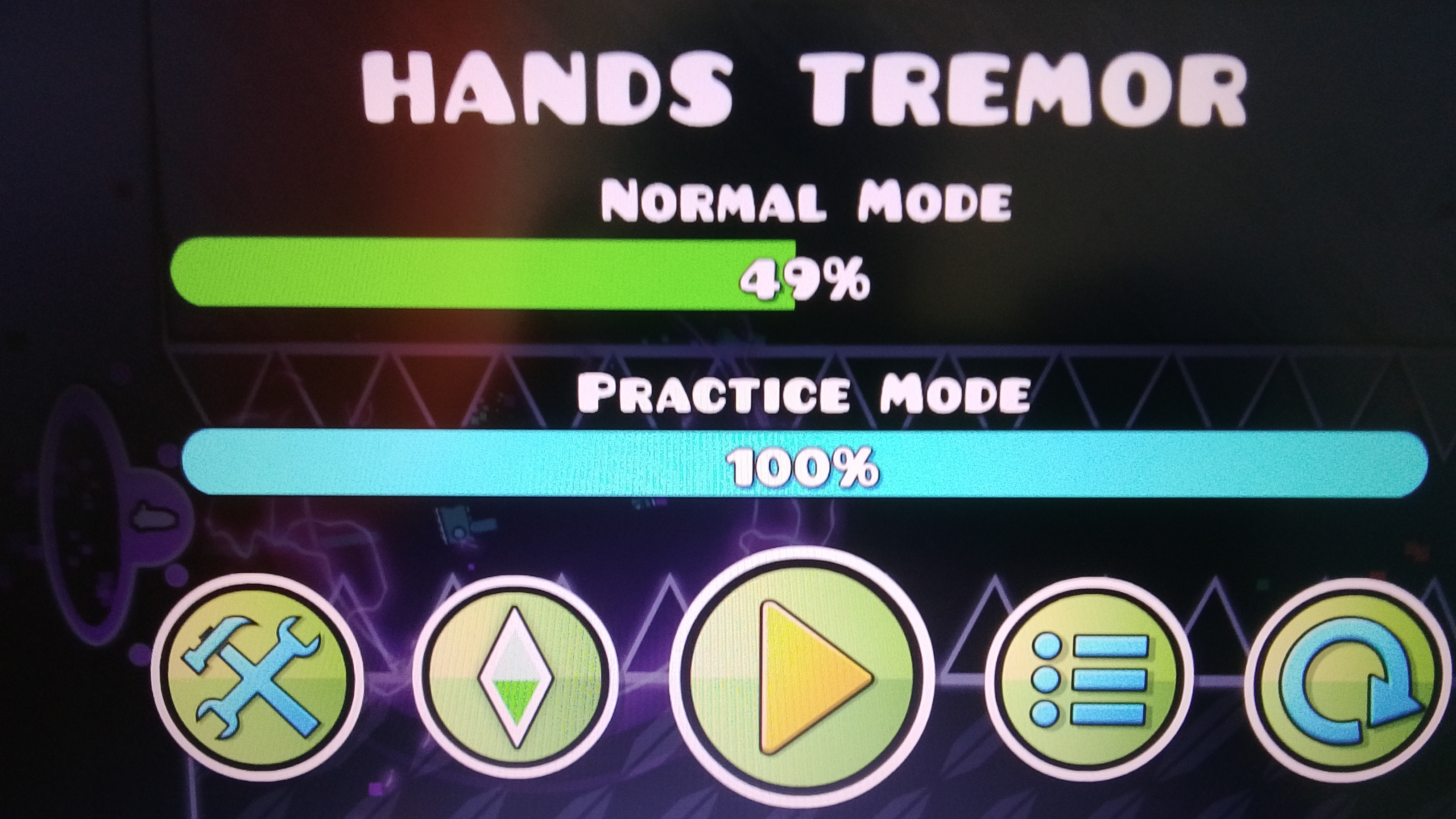 Buffed Hands Tremor 38–100% (Примерно топ 17 в Рутуб Челлендж Лист)