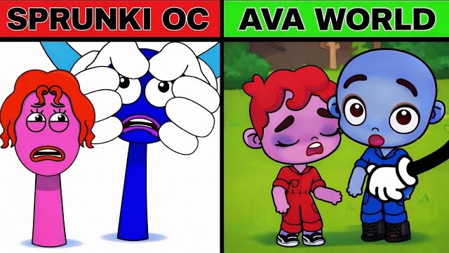 🟠 Мой СПРУНКИ OC: Ови Овал против Синего Круга 🔵 в AVATAR WORLD 😳🔥