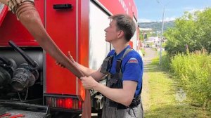 Опытные пожарно-тактические учения прошли на территории нефтебазы в Петропавловске-Камчатском
