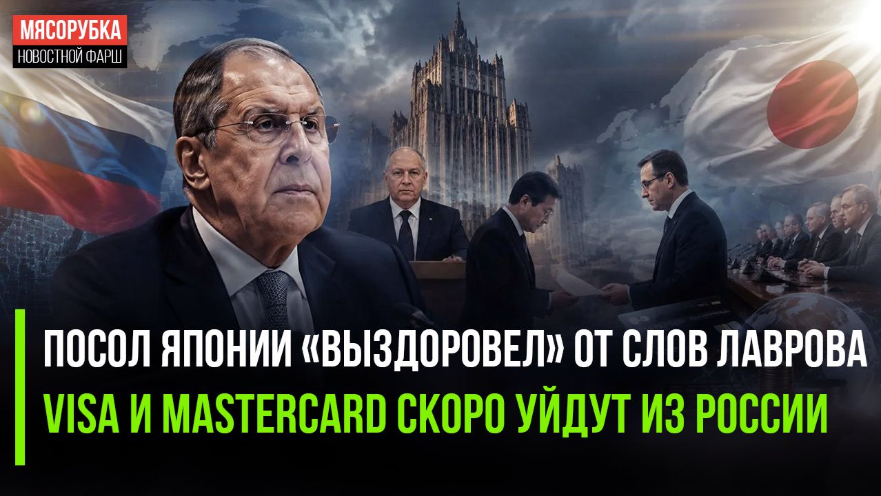 Лавров быстро «вылечил» японского посла! Visa и Mastercard доживают последний год!