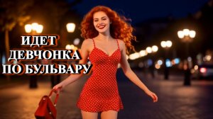 Идет девчонка по бульвару.