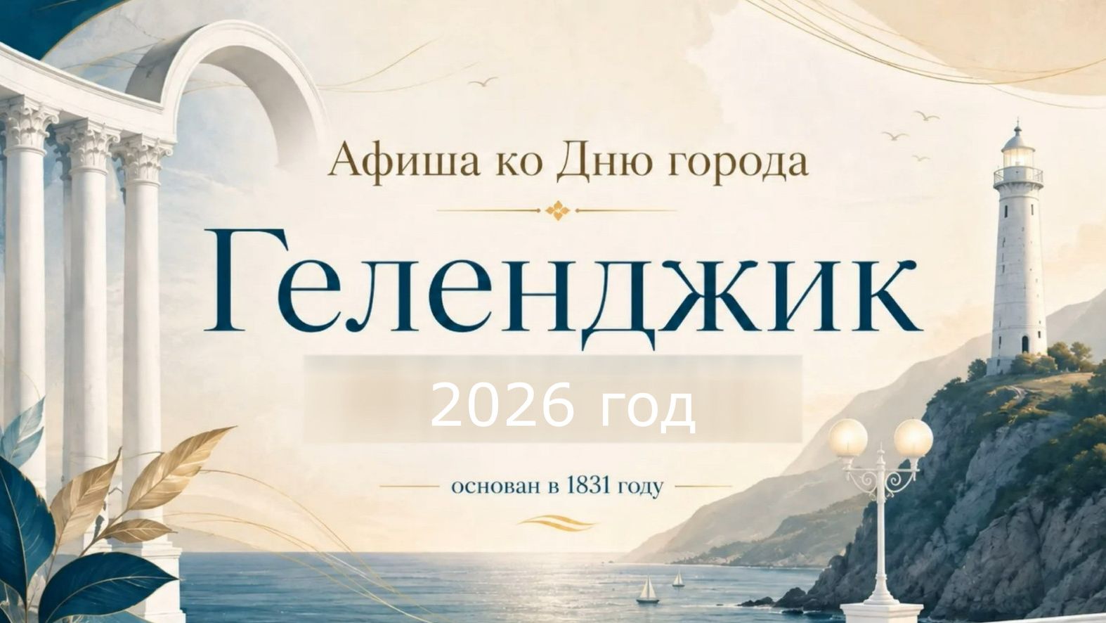 Геленджик, афиша День города, 17 - 23 августа 2026, программа мероприятий,