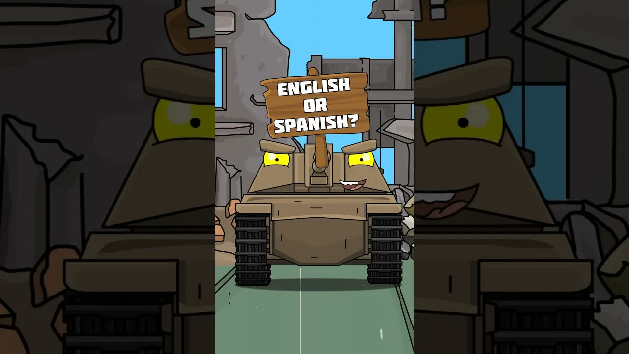 English Or Spanish Tank? #homeanimations #cartoon #animation #мультик #tank