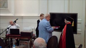 Награждение академическим званием художника Иннесы Помеловой, Москва, РАХ, 12 сентября 2017г.