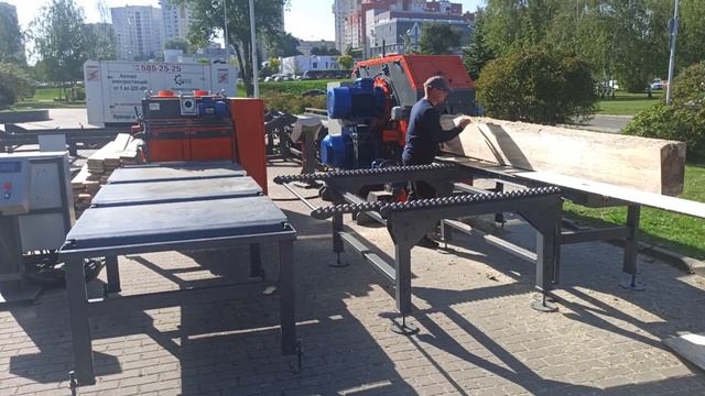 Бревнопильный_станок_Триумф_16П480__Многопильный_станок_20П-АВТО__Обработка_Бревен_до_470_мм