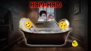 🛀Мы спокойно купались в ванной пока за окном не появился АБОБАКИР🪟😨 #роблокс #роблоксистория