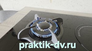 Газовая варочная панель с электрической конфоркой.